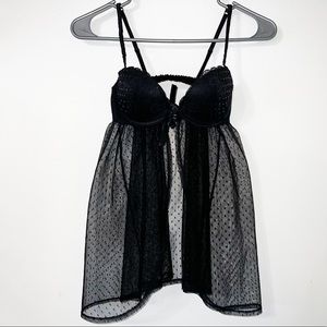 Victoria’s Secret | Sexy Little Things Black Babydoll New with Tags Size 34 B